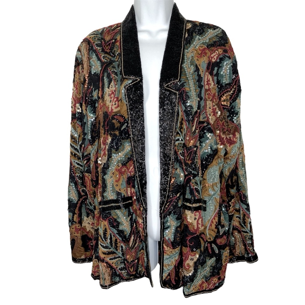 Judith Ann Vintage Silk Beaded Jacket